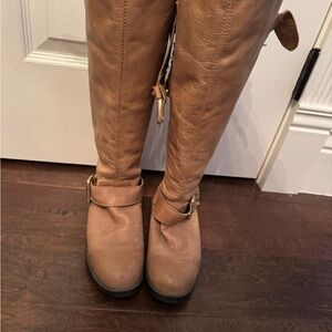 Steve Madden Tan Over the Knee Boots